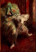 Edgar Degas Dancer in Green Tutu USA oil painting reproduction